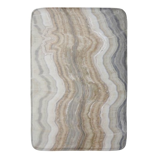 Minimalistischer skandinavischer Granitbrauner gra Badematte (Vorderseite Vertikal)