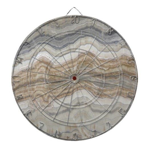 Minimalistischer skandinavischer Granitbrauner gra Dartscheibe (vorne)