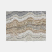 Minimalistischer skandinavischer Granitbrauner gra Fleecedecke (Vorderseite (Horizontal))