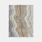 Minimalistischer skandinavischer Granitbrauner gra Fleecedecke (Vorderseite)