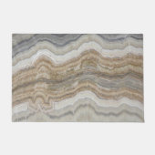 Minimalistischer skandinavischer Granitbrauner gra Fußmatte (Vorderseite)