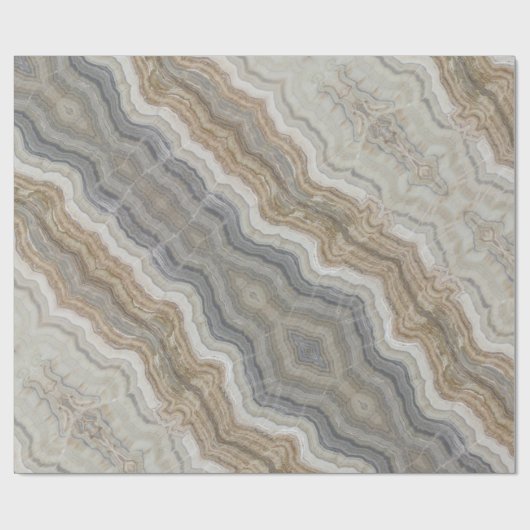 Minimalistischer skandinavischer Granitbrauner gra Geschenkpapier (Flach)