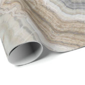 Minimalistischer skandinavischer Granitbrauner gra Geschenkpapier (Rolleneckpunkt)