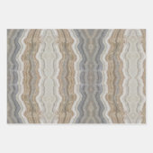 Minimalistischer skandinavischer Granitbrauner gra Geschenkpapier Set (Vorderseite 3)