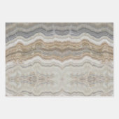 Minimalistischer skandinavischer Granitbrauner gra Geschenkpapier Set (Vorderseite 2)