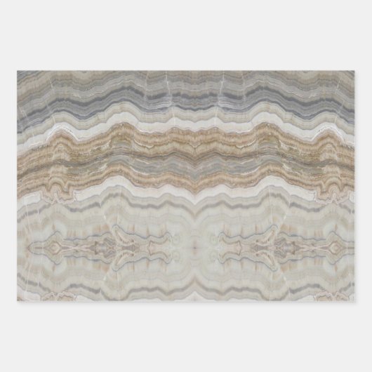 Minimalistischer skandinavischer Granitbrauner gra Geschenkpapier Set (Vorderseite 2)