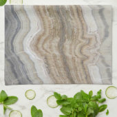 Minimalistischer skandinavischer Granitbrauner gra Geschirrtuch (Gefaltet)