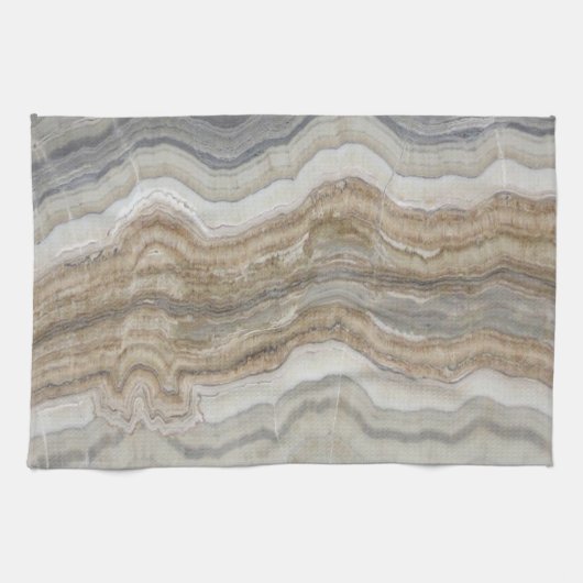 Minimalistischer skandinavischer Granitbrauner gra Geschirrtuch (Horizontal)