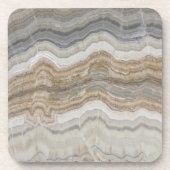 Minimalistischer skandinavischer Granitbrauner gra Getränkeuntersetzer (Vorderseite)