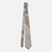 Minimalistischer skandinavischer Granitbrauner gra Krawatte (Rückseite)