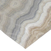 Minimalistischer skandinavischer Granitbrauner gra Mittelgroßer Tischläufer (Ecke)