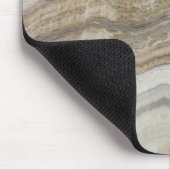 Minimalistischer skandinavischer Granitbrauner gra Mousepad (Ecke)