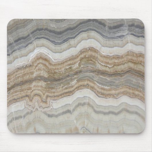 Minimalistischer skandinavischer Granitbrauner gra Mousepad (Vorne)