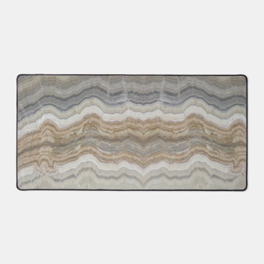 Minimalistischer skandinavischer Granitbrauner gra Schreibtischunterlage (Vorderseite)