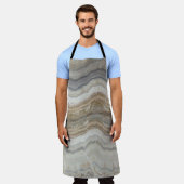 Minimalistischer skandinavischer Granitbrauner gra Schürze (Getragen)
