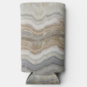 Minimalistischer skandinavischer Granitbrauner gra Selters Dosenkühler (Vorderseite)