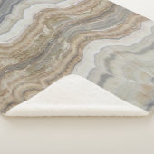 Minimalistischer skandinavischer Granitbrauner gra Sherpadecke (3/4)