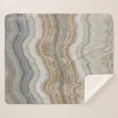 Minimalistischer skandinavischer Granitbrauner gra Sherpadecke (Vorderseite (Horizontal))