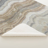 Minimalistischer skandinavischer Granitbrauner gra Sherpadecke (3/4)