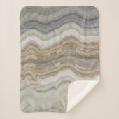 Minimalistischer skandinavischer Granitbrauner gra Sherpadecke (Vorderseite)