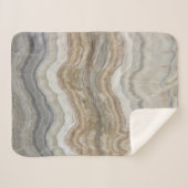 Minimalistischer skandinavischer Granitbrauner gra Sherpadecke (Vorderseite (Horizontal))