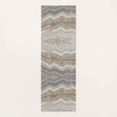 Minimalistischer skandinavischer Granitbrauner gra Yogamatte (Rückseite)