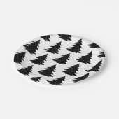 Minimalistischer skandinavischer Volksschwarzer We Pappteller (Schrägansicht)