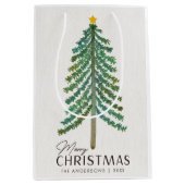 Minimalistischer skandinavischer Weihnachtsbaum Mittlere Geschenktüte (Vorderseite)