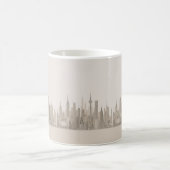 Minimalistischer Skyline Single Line Art Kaffeetasse (Mittel)