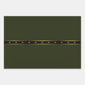 Minimalistischer Smaragdschwarz und goldgeometrisc Geschenkpapier Set (Vorderseite 3)