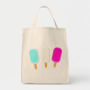 Minimalistischer Sommereis Tragetasche