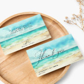 Minimalistischer Sommerstrand Dankeskarte