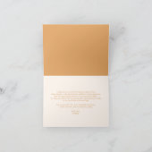 Minimalistischer Sonnenschein Boho Babydusche Dankeskarte (Innenseite)