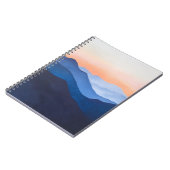 Minimalistischer Sonnenuntergang Notizblock (Linke Seite)