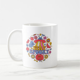 Minimalistischer Spaß spöttisch farbenfroh Retro P Kaffeetasse