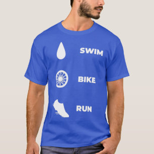 Minimalistischer Sportler Triathlon Ristorante da T-Shirt