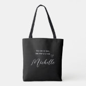 Minimalistischer Spruch | Du Schaffst Das Personal Tasche (Rückseite)
