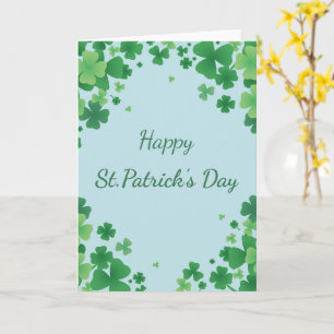 Minimalistischer St. Patrick's Day Kleeblatt-Rahme Karte