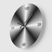 Minimalistischer Stahlschacht > Wandleuchte Große Wanduhr (Winkel)