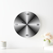 Minimalistischer Stahlschacht > Wandleuchte Große Wanduhr (Zuhause)