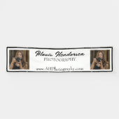 Minimalistischer Stand für Schwarz/Weiß-Script Banner (Horizontal)