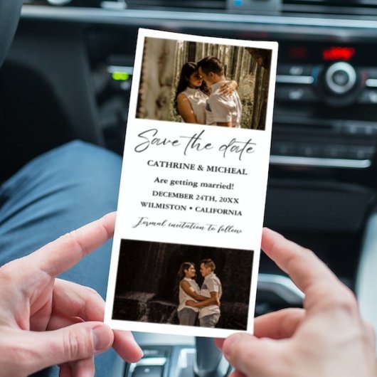 Minimalistischer Standrahmen für das Hochzeitshaus Save The Date