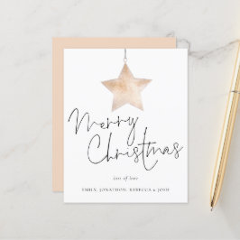Minimalistischer Star Frohe Weihnachtskarte