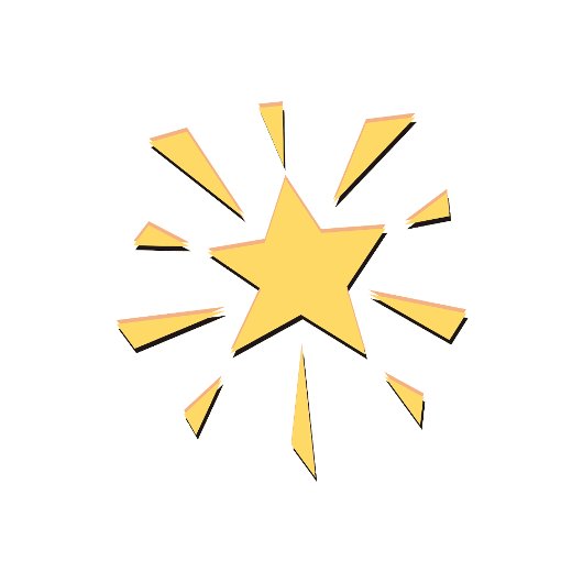 Minimalistischer Star T-Shirt