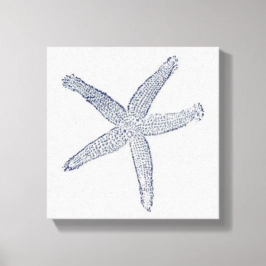 Minimalistischer Starfish Leinwanddruck (Vorderseite)