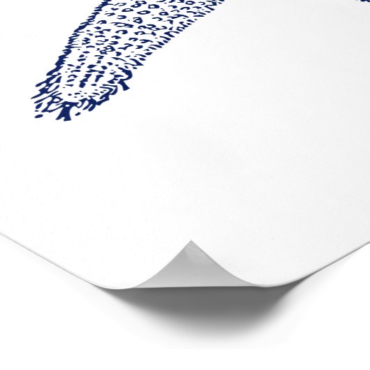 Minimalistischer Starfish Poster (Ecke)