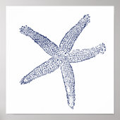 Minimalistischer Starfish Poster (Vorne)