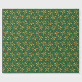 Minimalistischer Sternen-Weihnachtsbaum Geschenkpapier (Flach)