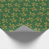 Minimalistischer Sternen-Weihnachtsbaum Geschenkpapier (Ecke)