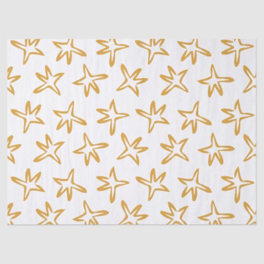 Minimalistischer Sternenbaum Seidenpapier (Vorderseite)
